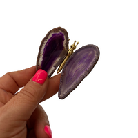 Agate Butterfly - Purple