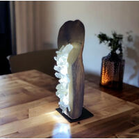 Clear Quartz Crystal Lamp - Handcrafted With Love