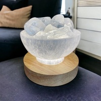 Selenite Bowl - Smooth Tumble Clear Quartz Crystals