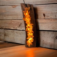 Tangerine Quartz Crystal Lamp - Handcrafted With Love
