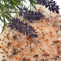 Himalayan Bath Salt Infused with Lavender Essential Oil - 500g Pkt