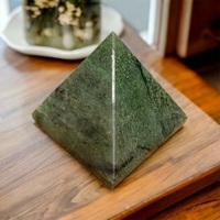Moss Jasper Agate Crystal Pyramid
