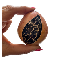 Africa Soapstone Egg - Patten 002