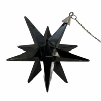 Black Obsidian Crystal Star With Chain