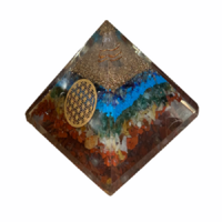 Fluid Art Resin - Pyramid Includes Orgonite plus Assorted Crystals