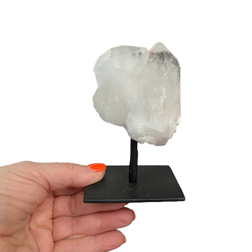 Natural Clear Quartz - With Stand