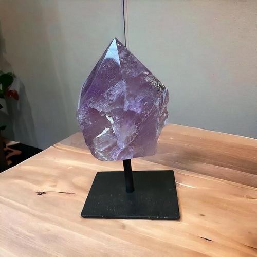 Natural Amethyst Crystal With Stand