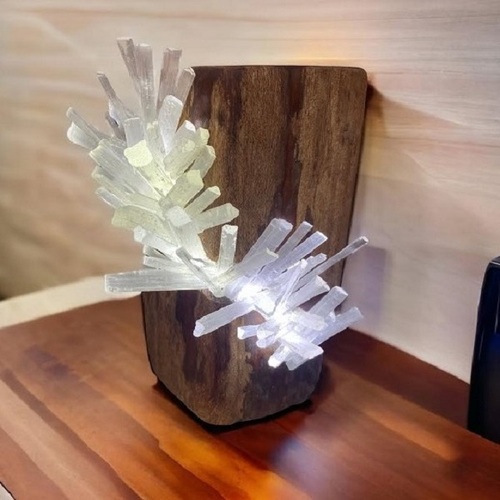 Selenite Crystal Lamp - Handcrafted With Love