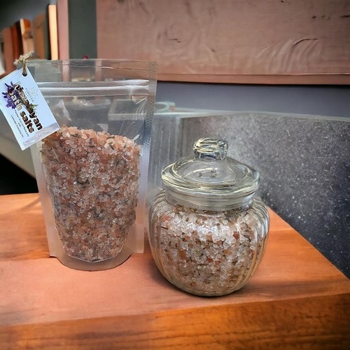 Himalayan Bath Salt Infused with Lavender Essential Oil - Package