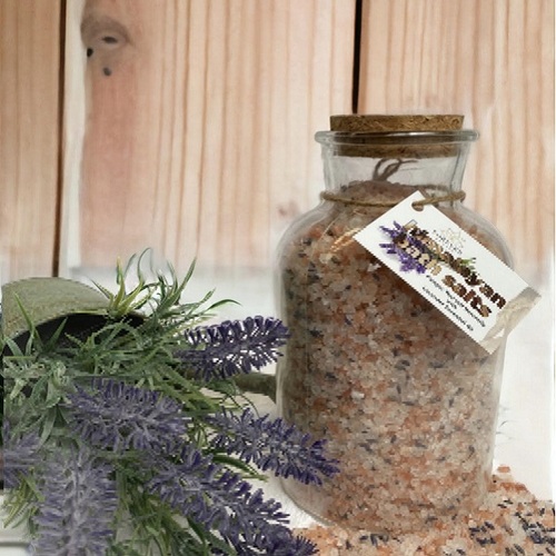  Himalayan Bath Salt Infused with Lavender Essential Oil - 1.5kg Jar 