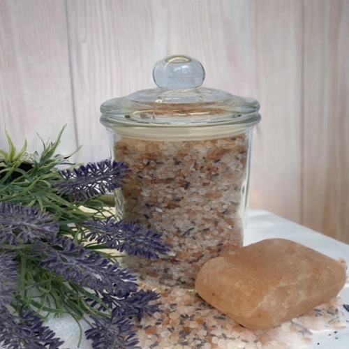Himalayan Bath Salt Infused with Lavender Essential Oil - Package