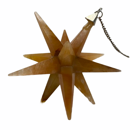 Citrine Crystal Star With Chain