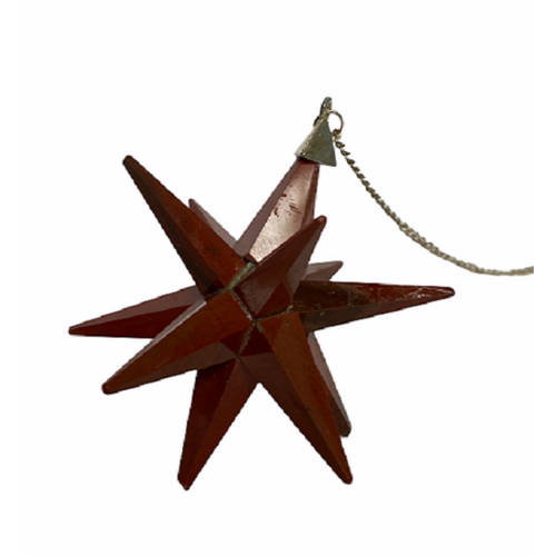 Red Jasper Crystal Star With Chain