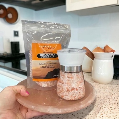 Salt Platter - Grinder plus 500g Refill Salt